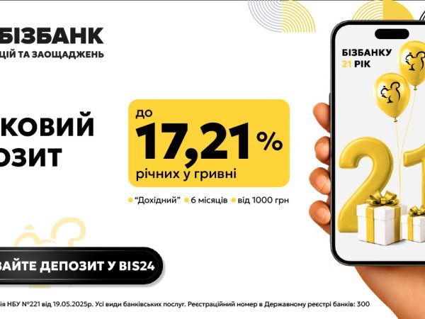 БІЗБАНКУ — 21: святкові 17,21% річних та оновлене відділення на Жилянській — Мінфін